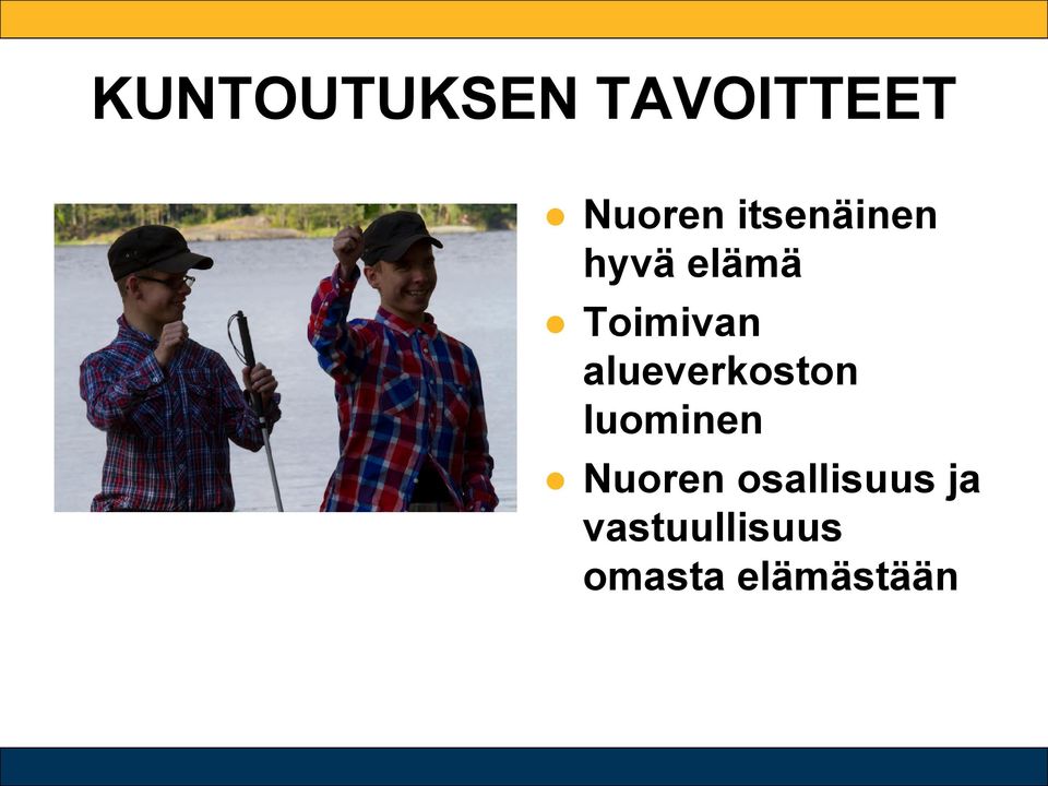 alueverkoston luominen Nuoren