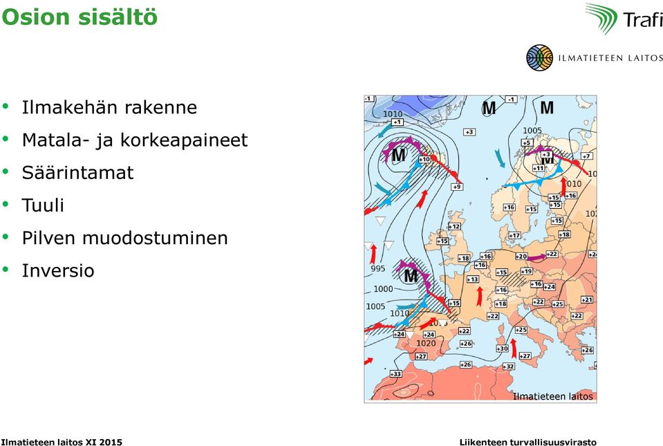 korkeapaineet Säärintamat