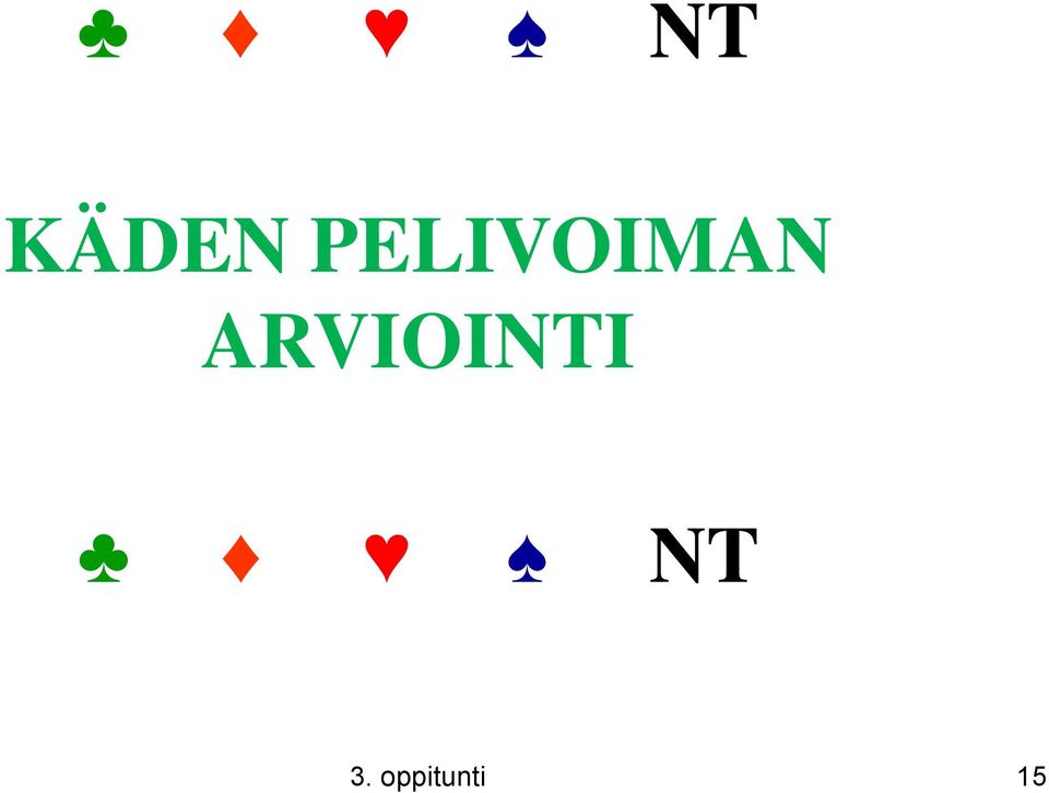 ARVIOINTI