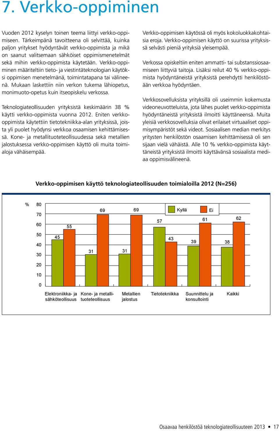 Verkko-oppiminen määriteltiin tieto- ja viestintäteknologian käytöksi oppimisen menetelmänä, toimintatapana tai välineenä.