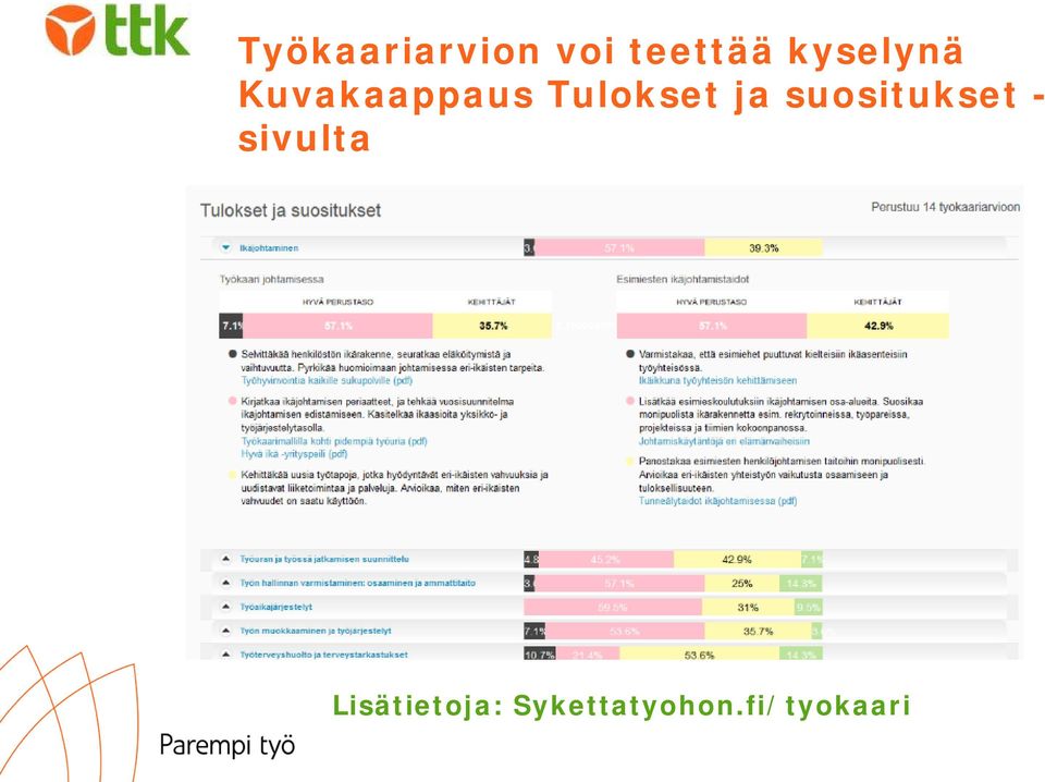 ja suositukset - sivulta