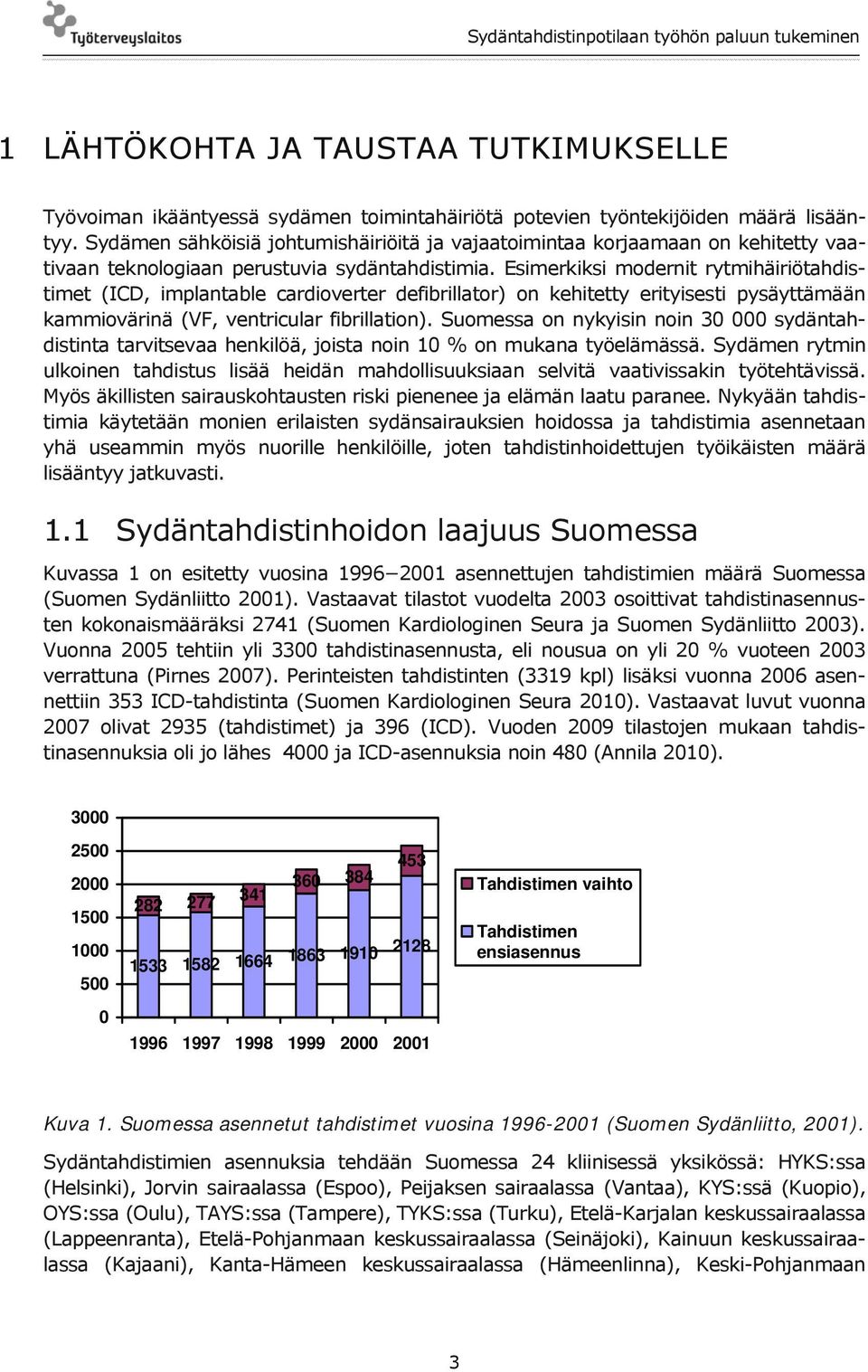 Esimerkiksi modernit rytmihäiriötahdistimet (ICD, implantable cardioverter defibrillator) on kehitetty erityisesti pysäyttämään kammiovärinä (VF, ventricular fibrillation).