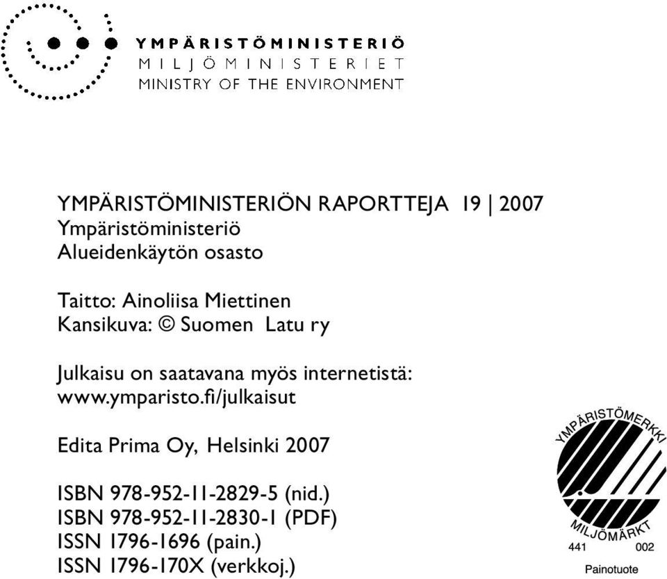 internetistä: www.ymparisto.