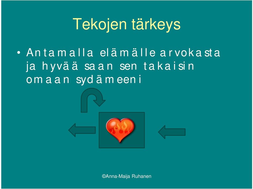 arvokasta ja hyvää