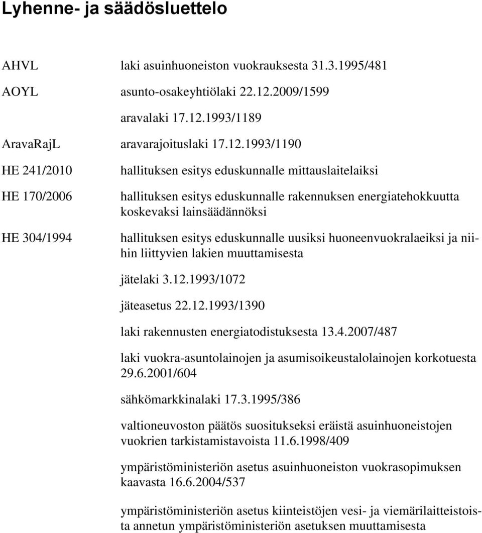 1993/1189 AravaRajL aravarajoituslaki 17.12.