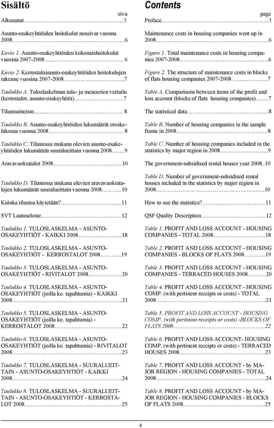Asunto-osakeyhtiöiden lukumäärät otoskehikossa vuonna 2008. 8 Taulukko C. Tilastossa mukana olevien asunto-osakeyhtiöiden lukumäärät suuralueittain vuonna 2008.9 Aravavuokratalot 2008.....10 Taulukko D.