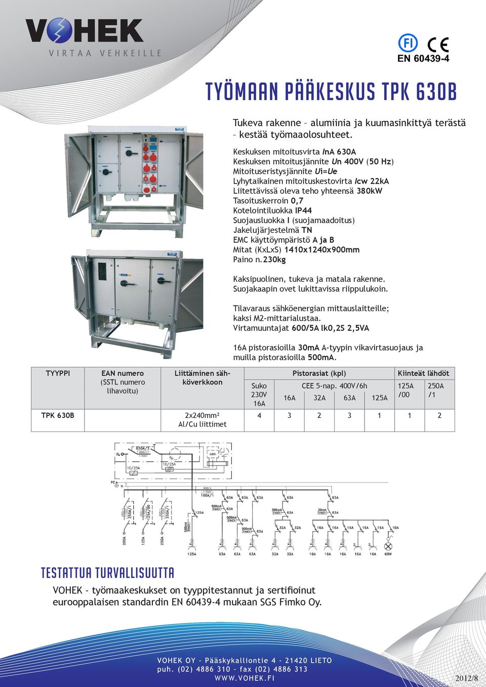 1410x1240x900mm Paino n.230kg Kaksipuolinen, tukeva ja matala rakenne. Suojakaapin ovet lukittavissa riippulukoin.