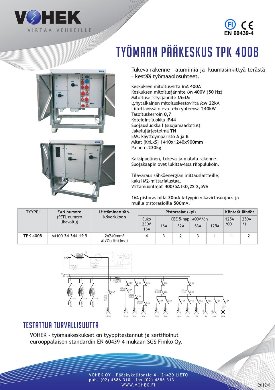 1410x1240x900mm Paino n.230kg Kaksipuolinen, tukeva ja matala rakenne. Suojakaapin ovet lukittavissa riippulukoin.