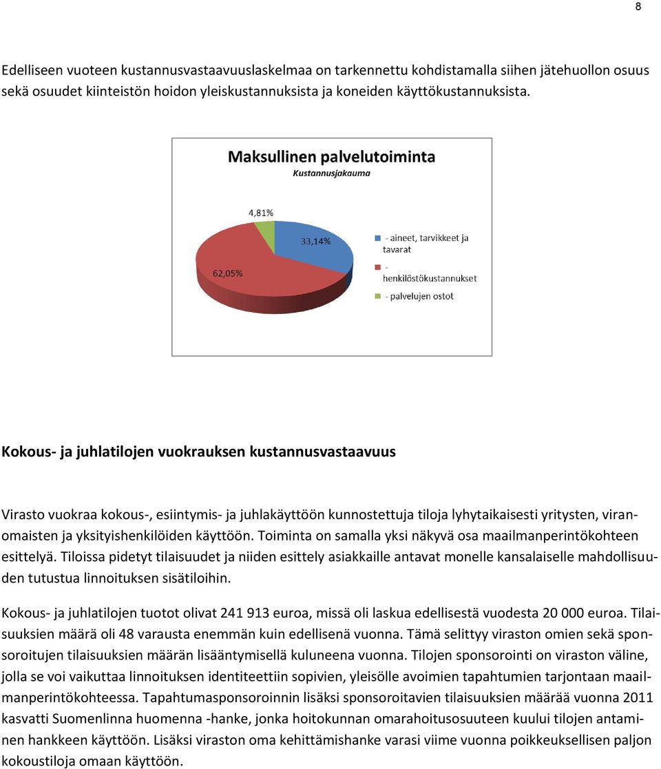 käyttöön. Toiminta on samalla yksi näkyvä osa maailmanperintökohteen esittelyä.