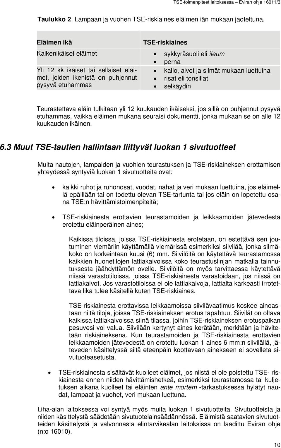 tonsillat pysyvä etuhammas selkäydin Teurastettava eläin tulkitaan yli 12 kuukauden ikäiseksi, jos sillä on puhjennut pysyvä etuhammas, vaikka eläimen mukana seuraisi dokumentti, jonka mukaan se on