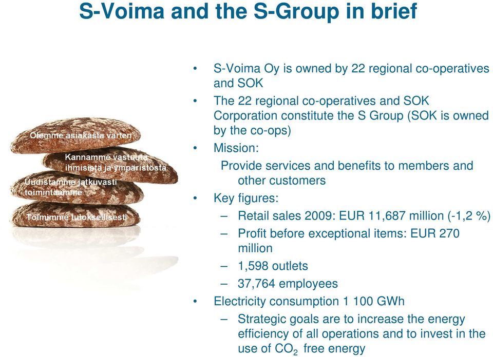 figures: Retail sales 2009: EUR 11,687 million (-1,2 %) Profit before exceptional items: EUR 270 million 1,598 outlets 37,764 employees