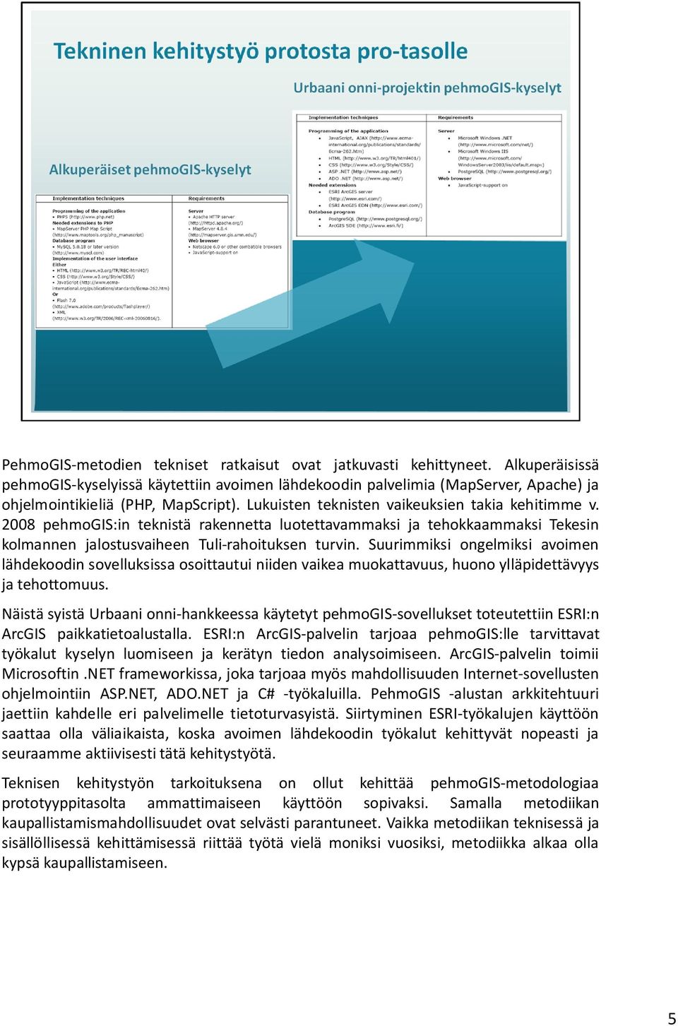 2008 pehmogis:in teknistä rakennetta luotettavammaksi ja tehokkaammaksi Tekesin kolmannen jalostusvaiheen Tuli-rahoituksen turvin.