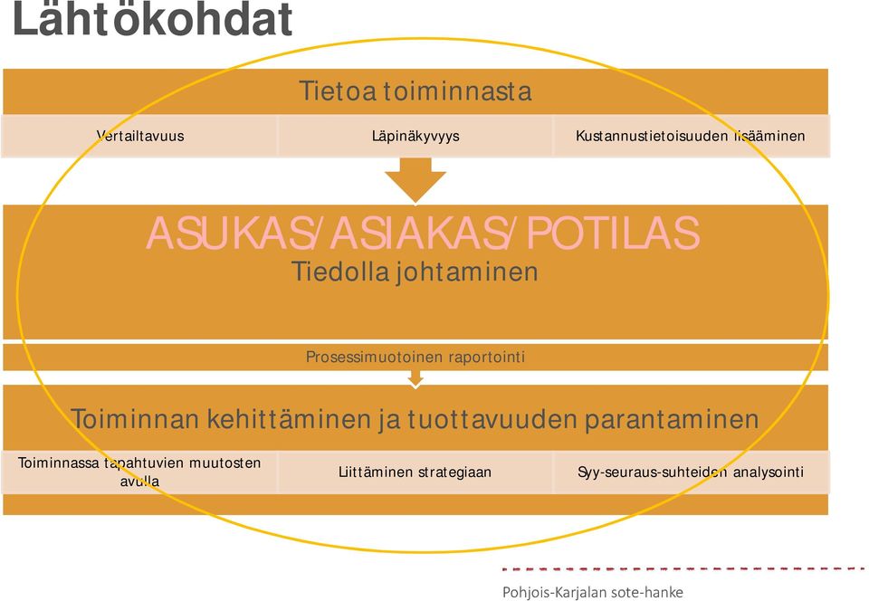 Prosessimuotoinen raportointi Toiminnan kehittäminen ja tuottavuuden