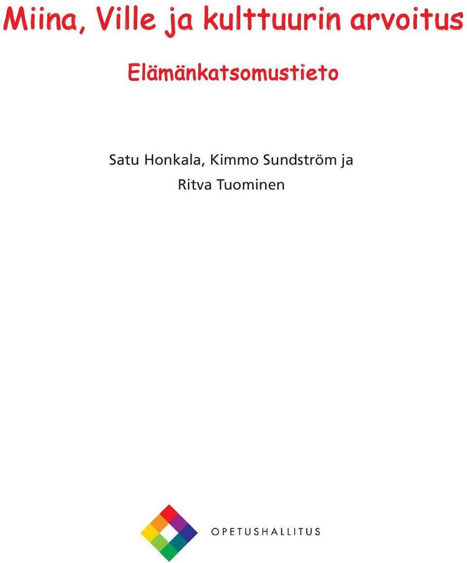 Elämänkatsomustieto Satu