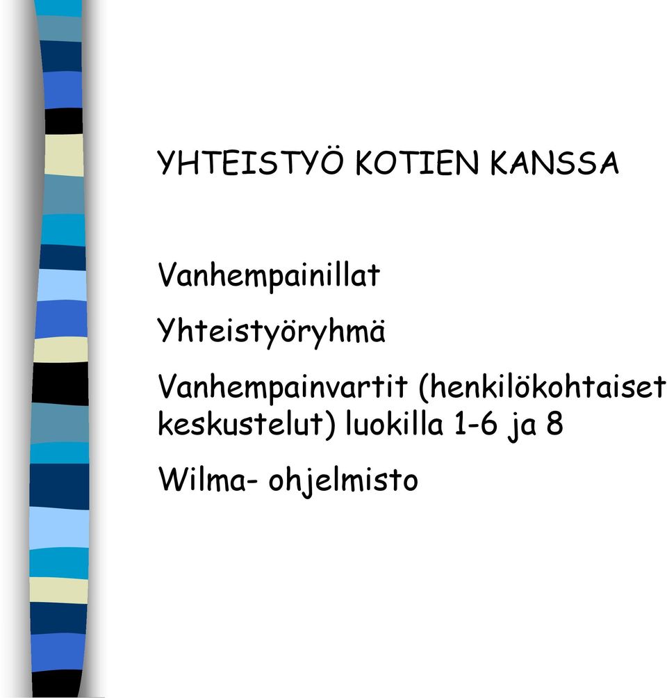 Vanhempainvartit (henkilökohtaiset