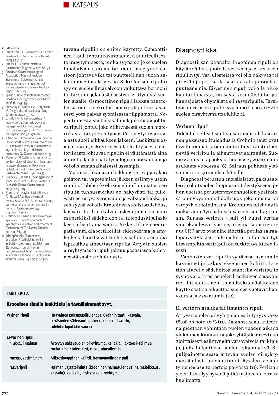 Role of motility in chronic diarrhea. Neurogastroenterol Motil 2006;18:1045 55. 5 Chassany O, Michaux A, Bergmann JF. Drug-induced diarrhoea. Drug Safety 2000;22:53 72. 6 Camilleri M.