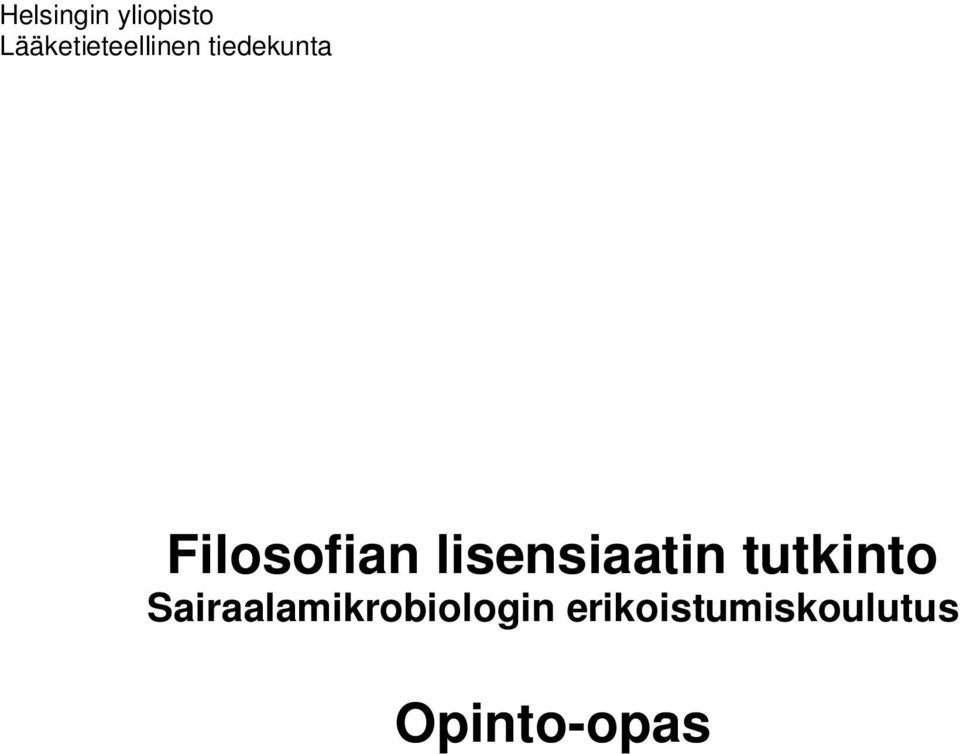 Filosofian lisensiaatin tutkinto