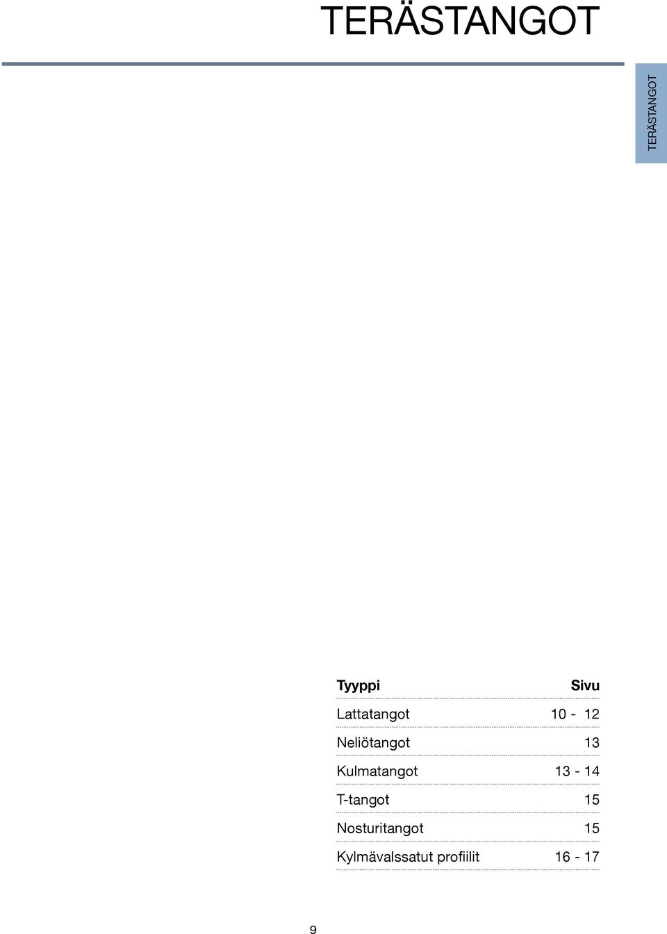 Kulmatangot 13-14 T-tangot 15