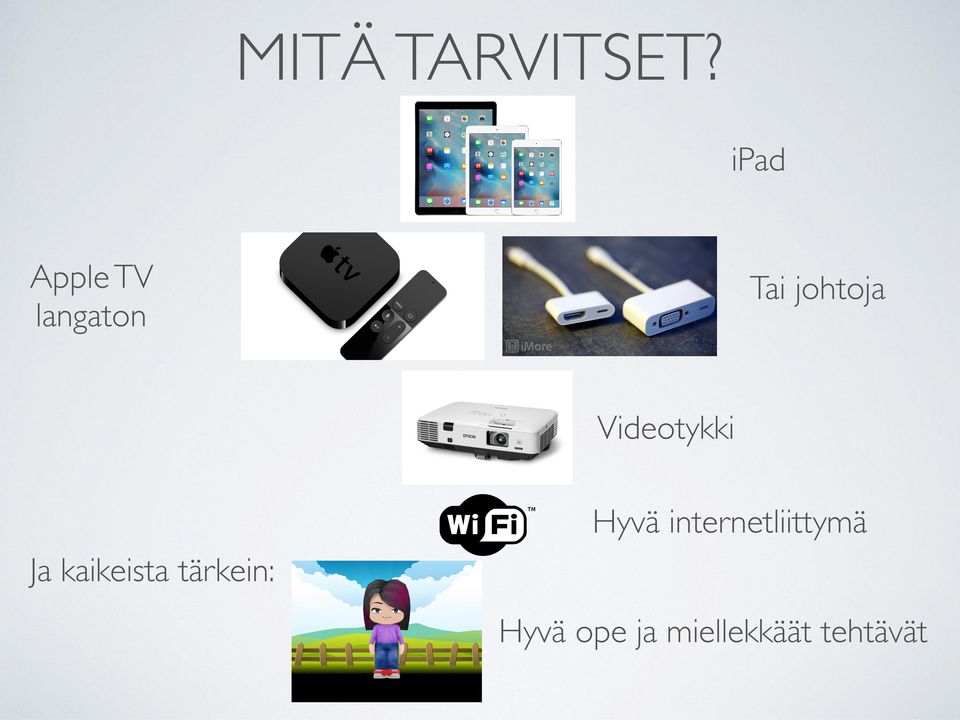 Videotykki Hyvä internetliittymä