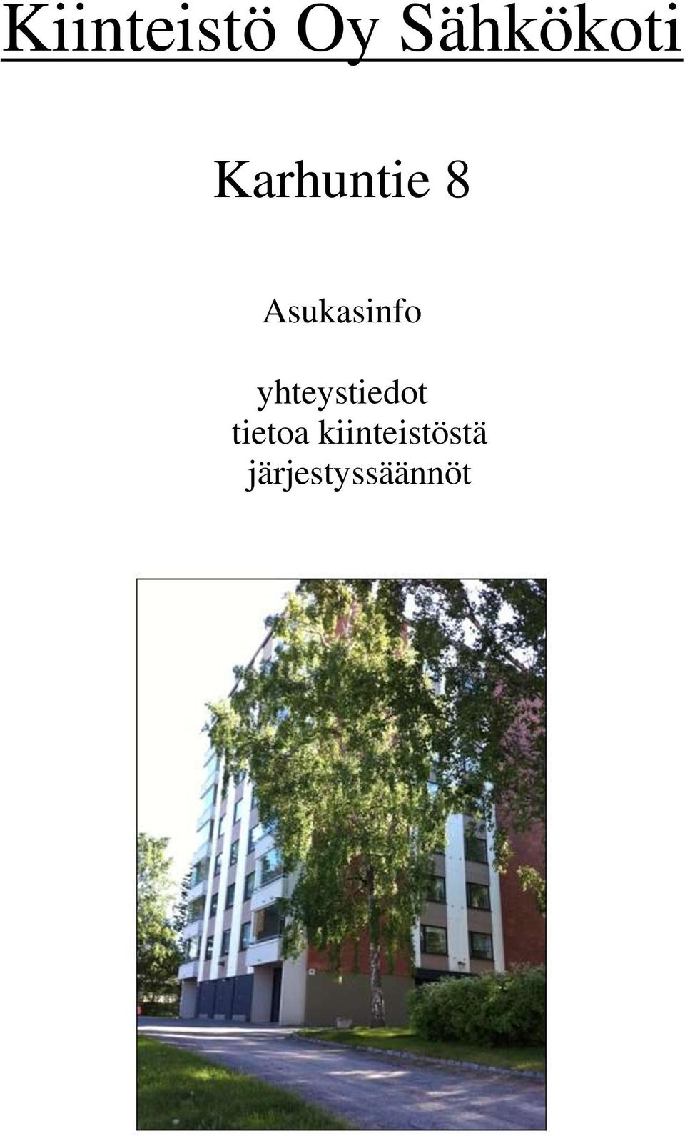 yhteystiedot tietoa