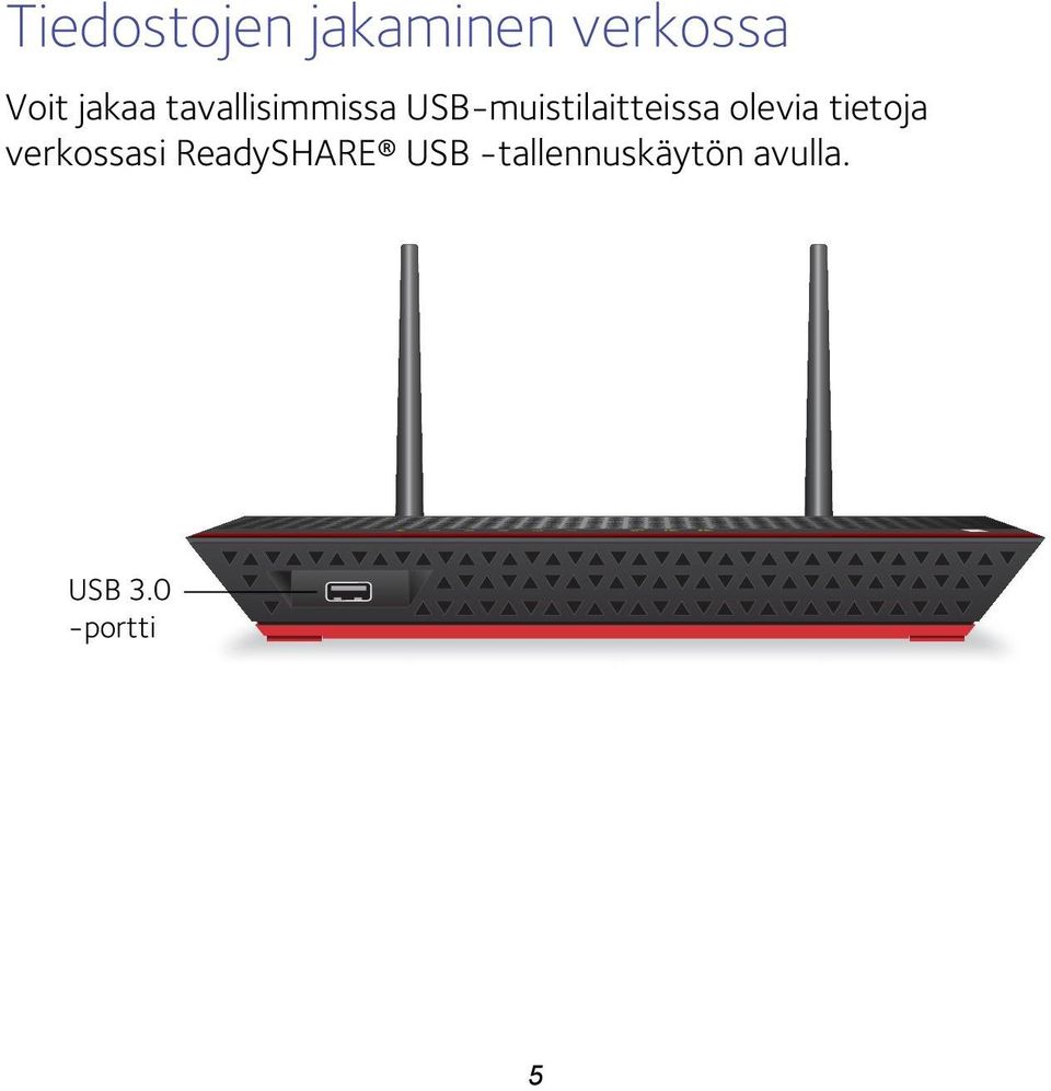 USB-muistilaitteissa olevia tietoja