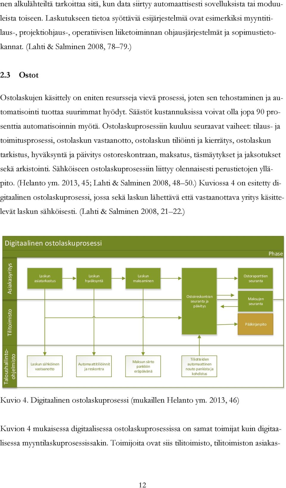 3 Ostot Ostolaskujen käsittely on eniten resursseja vievä prosessi, joten sen tehostaminen ja automatisointi tuottaa suurimmat hyödyt.