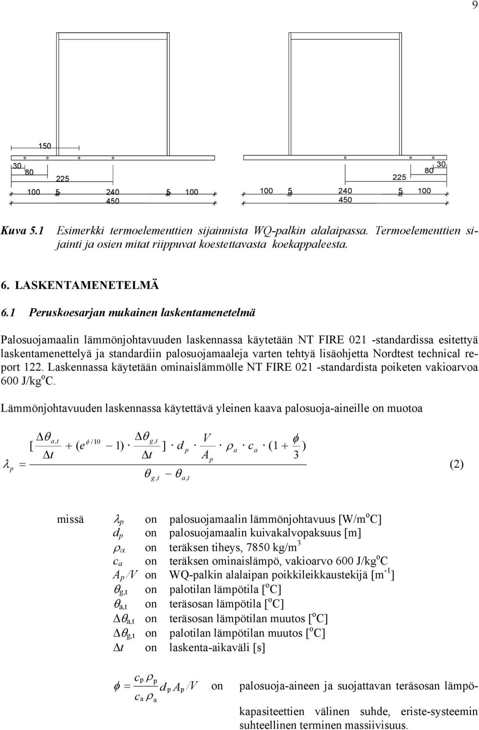 Lskennss käyeään ominislämmölle NT FIRE 021 -sndrdis oikeen vkiorvo 600 J/kg o C.