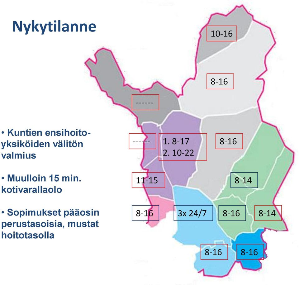 10-22 8-16 Muulloin 15 min.