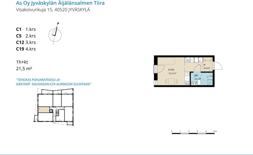 krs 1h+kt 21,5 m² TEHOKAS