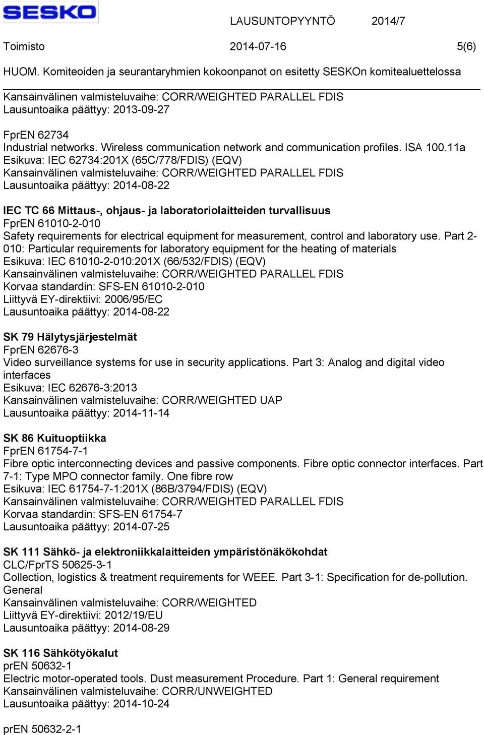 control and laboratory use.