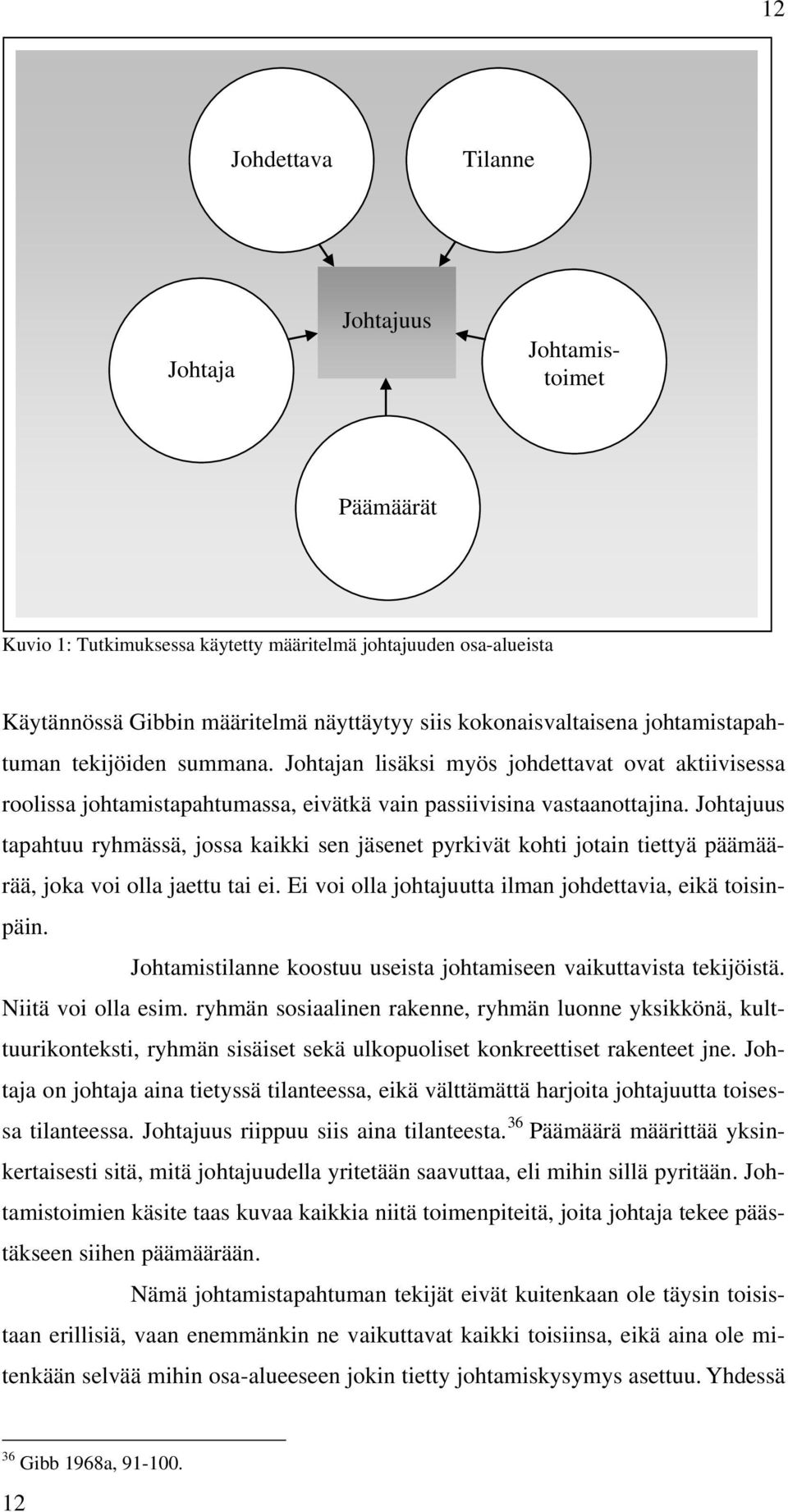 Johtajuus tapahtuu ryhmässä, jossa kaikki sen jäsenet pyrkivät kohti jotain tiettyä päämäärää, joka voi olla jaettu tai ei. Ei voi olla johtajuutta ilman johdettavia, eikä toisinpäin.