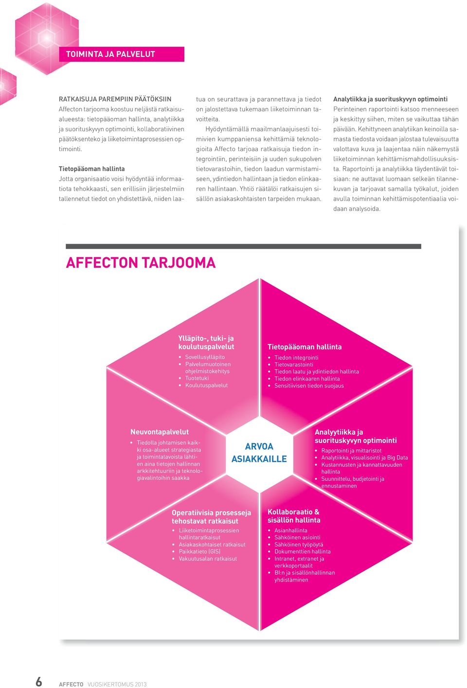 tietopääoman hallinta Jotta organisaatio voisi hyödyntää informaatiota tehokkaasti, sen erillisiin järjestelmiin tallennetut tiedot on yhdistettävä, niiden laatua on seurattava ja parannettava ja