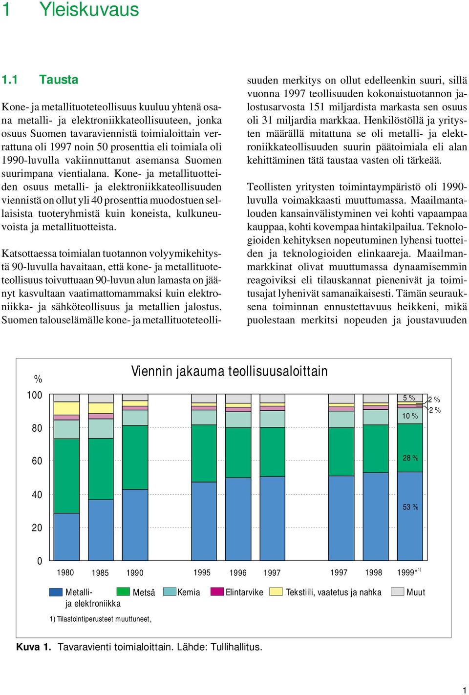 toimiala oli 1990-luvulla vakiinnuttanut asemansa Suomen suurimpana vientialana.