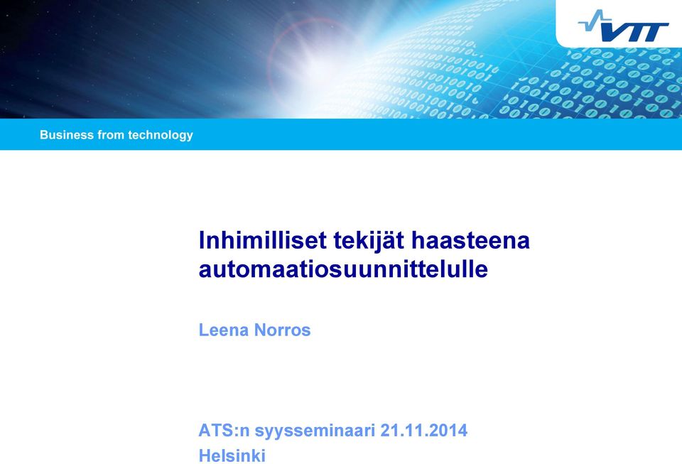 automaatiosuunnittelulle