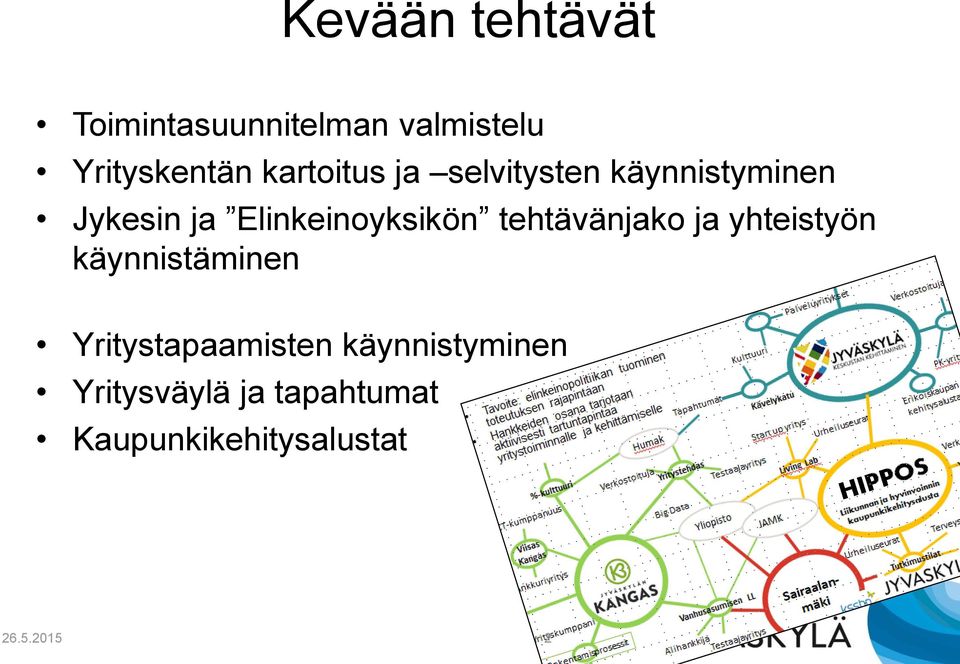 Elinkeinoyksikön tehtävänjako ja yhteistyön käynnistäminen
