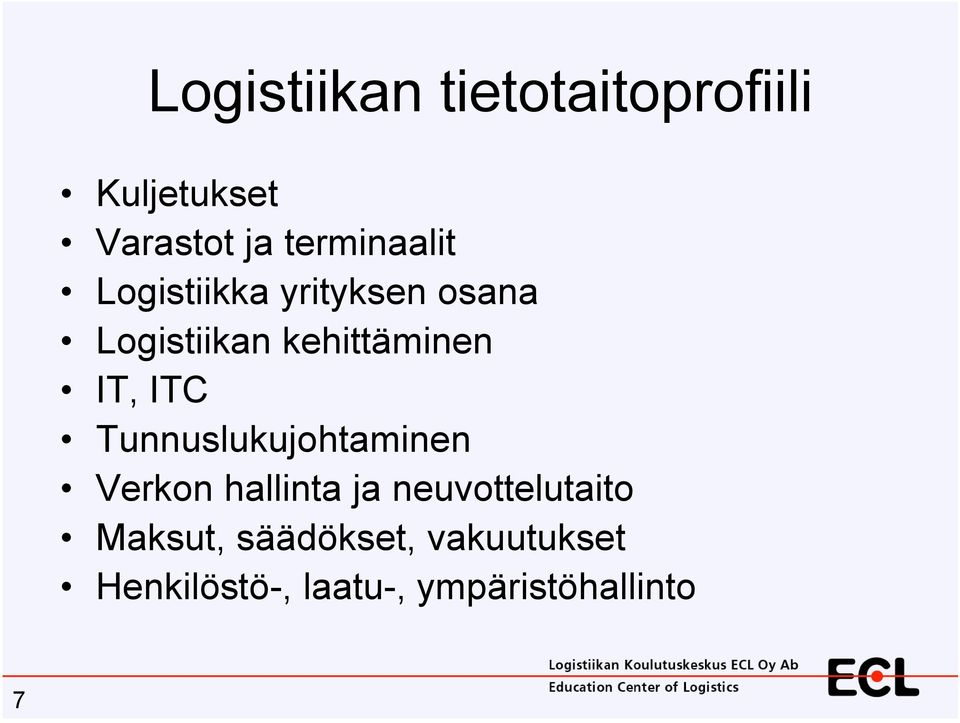 kehittäminen IT, ITC Tunnuslukujohtaminen Verkon hallinta ja