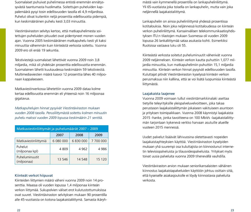 Viestintäviraston selvitys kertoo, että matkapuhelimesta soitettujen puheluiden pituudet ovat pidentyneet monen vuoden ajan.