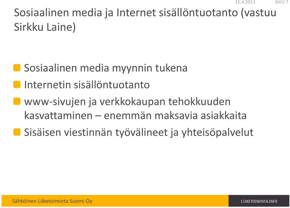 sisällöntuotanto www-sivujen ja verkkokaupan tehokkuuden