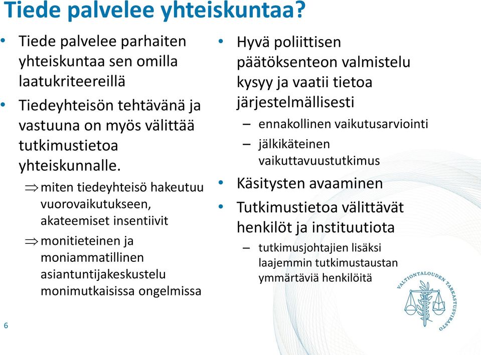 miten tiedeyhteisö hakeutuu vuorovaikutukseen, akateemiset insentiivit monitieteinen ja moniammatillinen asiantuntijakeskustelu monimutkaisissa ongelmissa