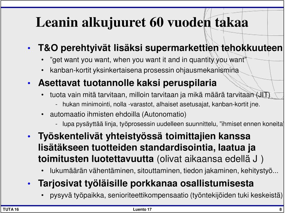 kanban-kortit jne.