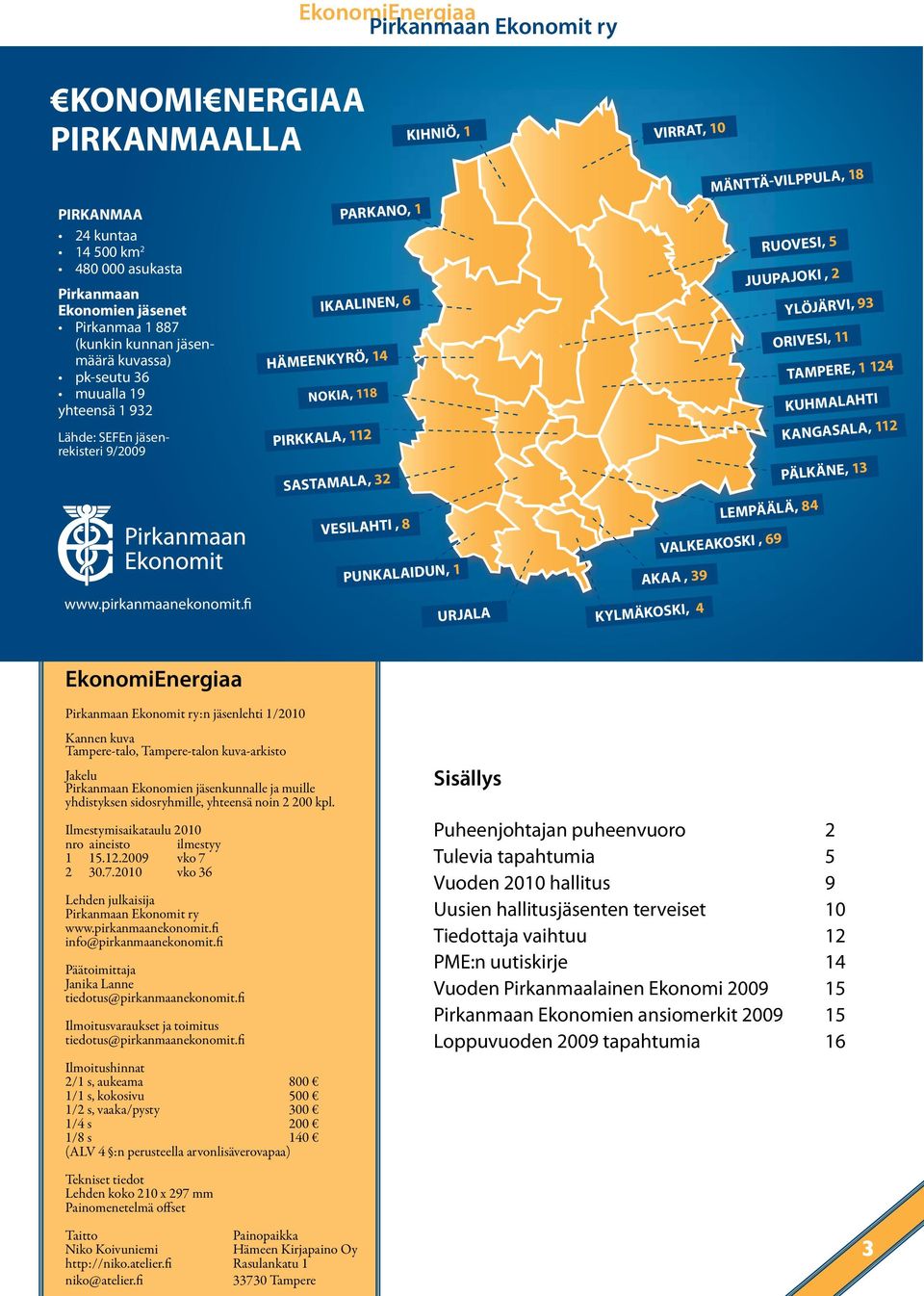 fi PIRKKALA, 112 PARKANO, 1 IKAALINEN, 6 HÄMEENKYRÖ, 14 NOKIA, 118 SASTAMALA, 32 VESILAHTI, 8 KIHNIÖ, 1 PUNKALAIDUN, 1 URJALA VIRRAT, 10 MÄNTTÄ-VILPPULA, 18 RUOVESI, 5 JUUPAJOKI, 2 YLÖJÄRVI, 93