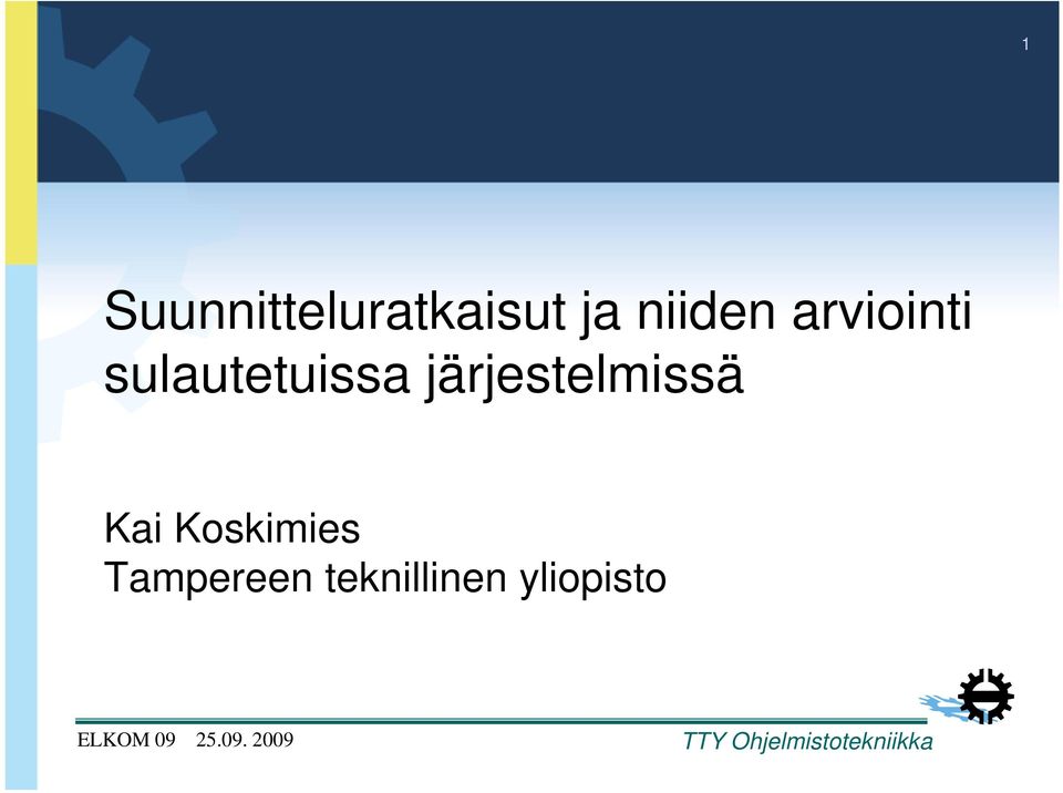 sulautetuissa järjestelmissä