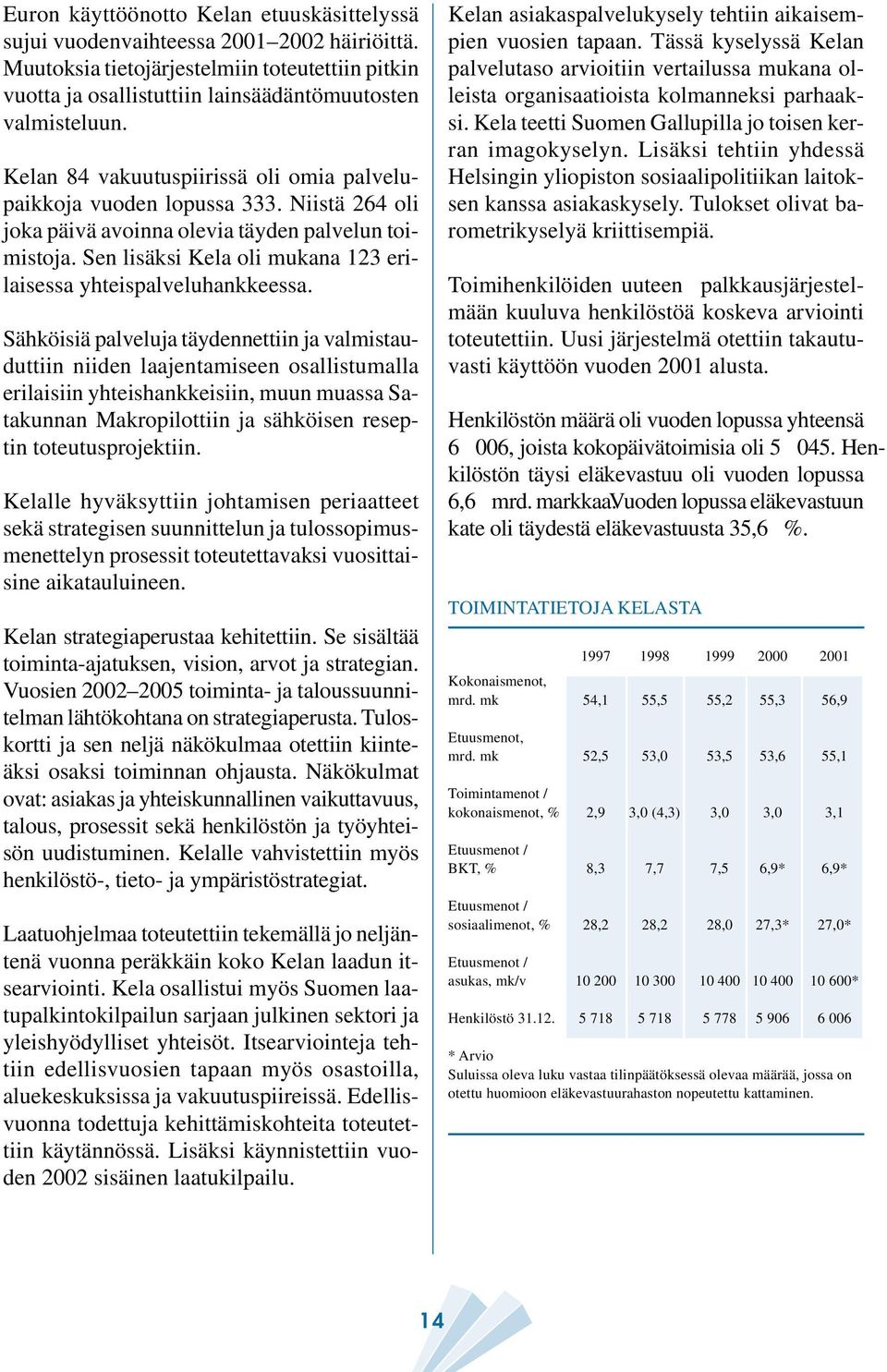 Sen lisäksi Kela oli mukana 123 erilaisessa yhteispalveluhankkeessa.