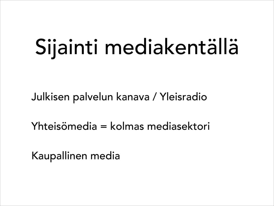 Yleisradio Yhteisömedia =