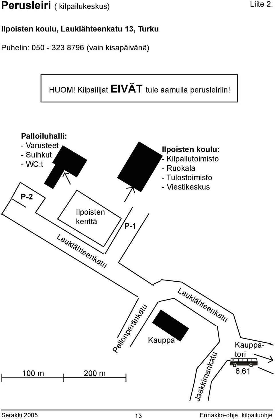 Kilpailijat EIVÄT tule aamulla perusleiriin!