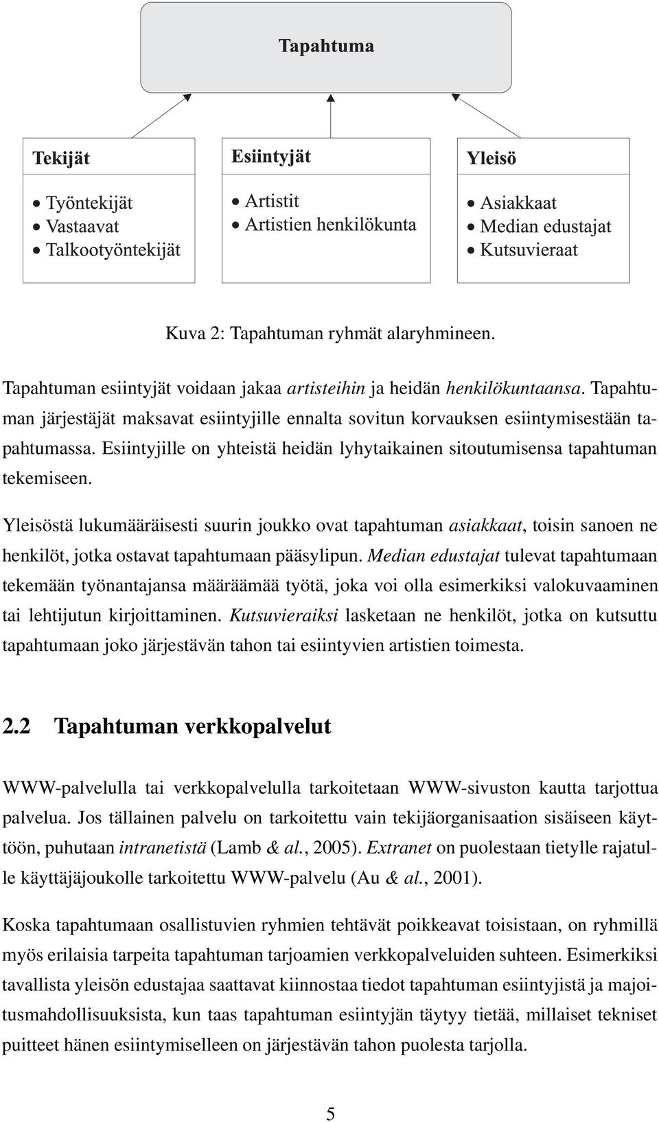 Yleisöstä lukumääräisesti suurin joukko ovat tapahtuman asiakkaat, toisin sanoen ne henkilöt, jotka ostavat tapahtumaan pääsylipun.