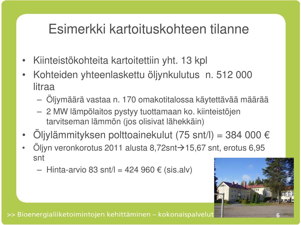 170 omakotitalossa käytettävää määrää 2 MW lämpölaitos pystyy tuottamaan ko.