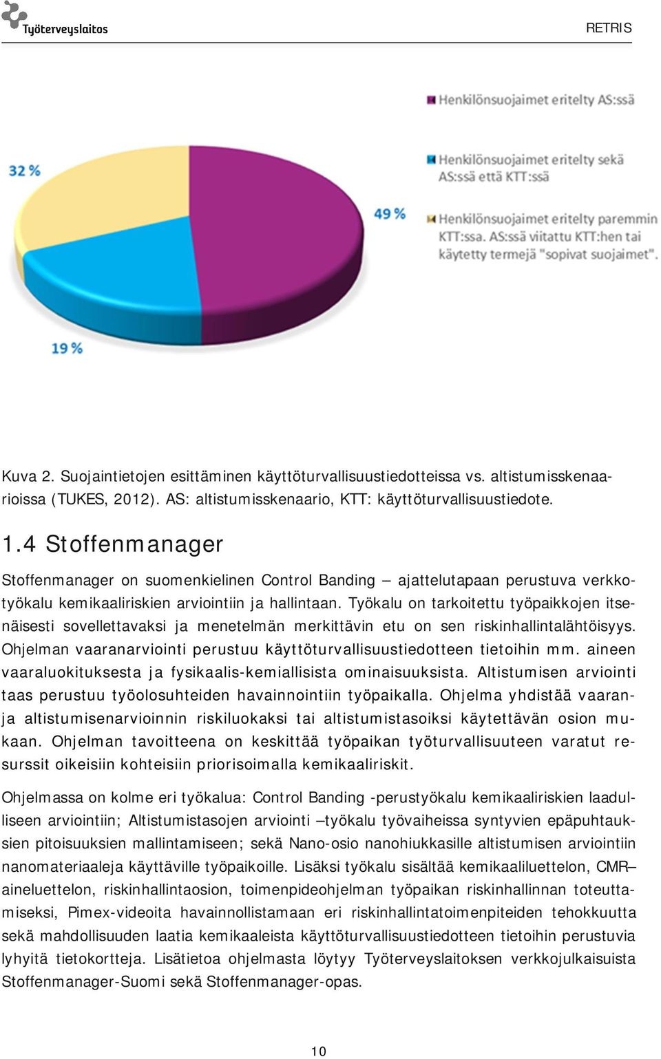 Työkalu on tarkoitettu työpaikkojen itsenäisesti sovellettavaksi ja menetelmän merkittävin etu on sen riskinhallintalähtöisyys.