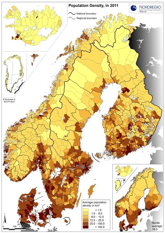 SYKE, Nordregio CORINE Land Cover (CLC) classifications in the Nordic countries.