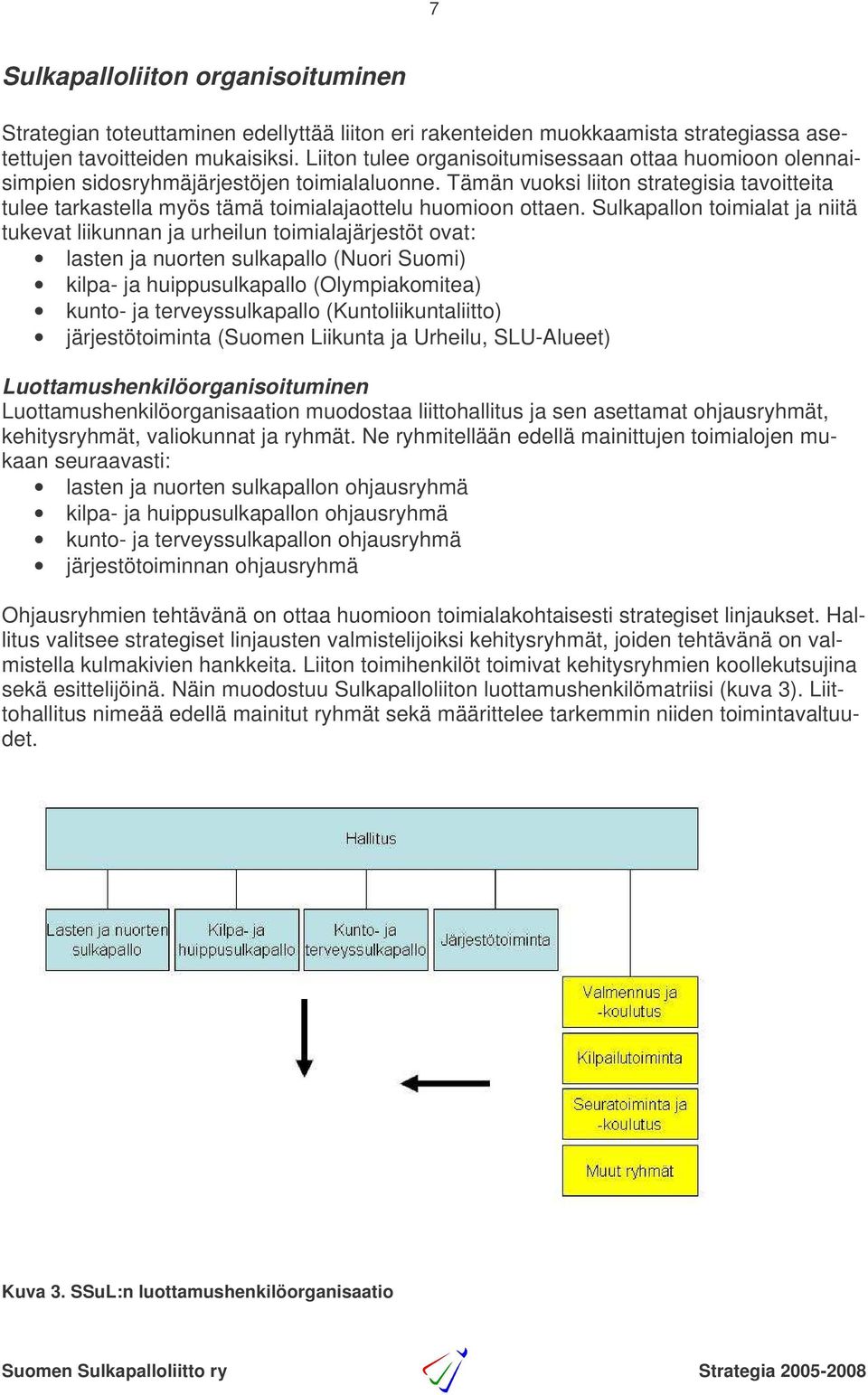 Tämän vuoksi liiton strategisia tavoitteita tulee tarkastella myös tämä toimialajaottelu huomioon ottaen.